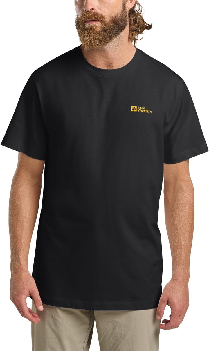 Jack Wolfskin Herren Essential T-Shirt M Schwarz, M Schwarz