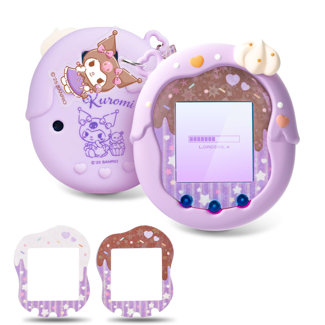 Kuitmor Sweetheart Chocolate Silikonhülle kompatibel mit Tamagotchi Uni, weiche Schutzhülle mit Cand