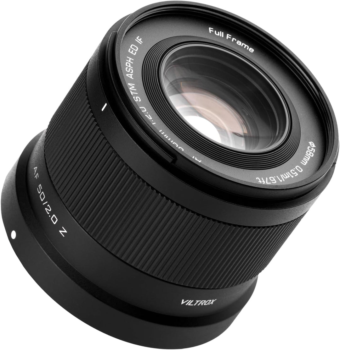 VILTROX 50mm F2 Vollformat Objektiv für Nikon Z, AF 50mm f/2 Z Standard Prime Objektiv mit grosser B