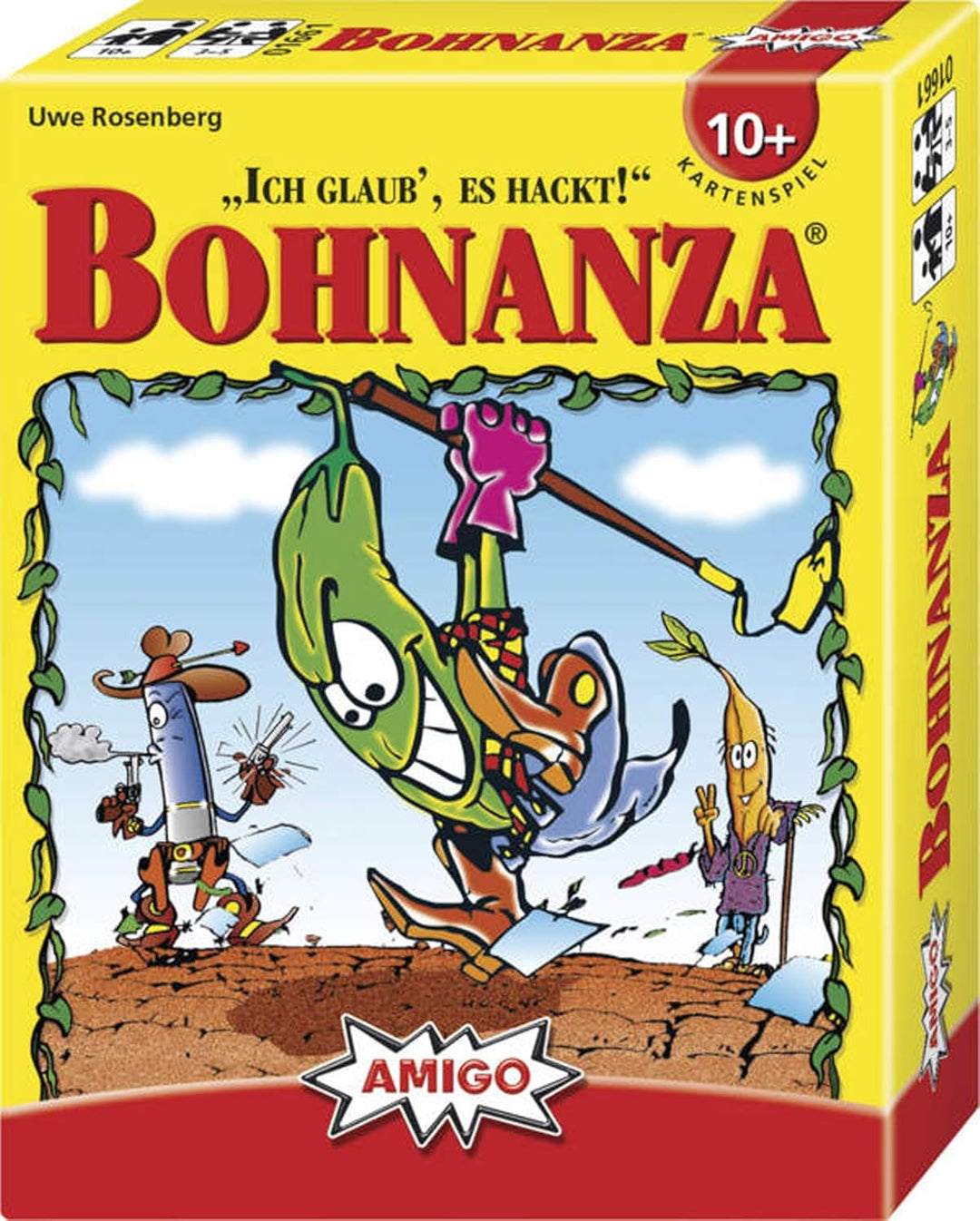 Amigo Spiel + Freizeit Amigo 01661 Bohnanza, Spiel & Amigo 4910-6 nimmt!, Kartenspiel Bundle mit 6 n