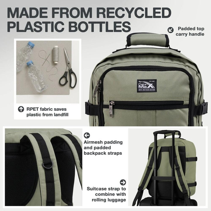 Cabin Max Metz - 40x30x20 Rucksack : Ideales Handgepäck und Reiserucksack für Flugzeug, Reisetasche