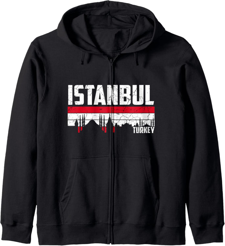 Mein Istanbul Skyline Heimat Stadt Souvenir Kapuzenjacke