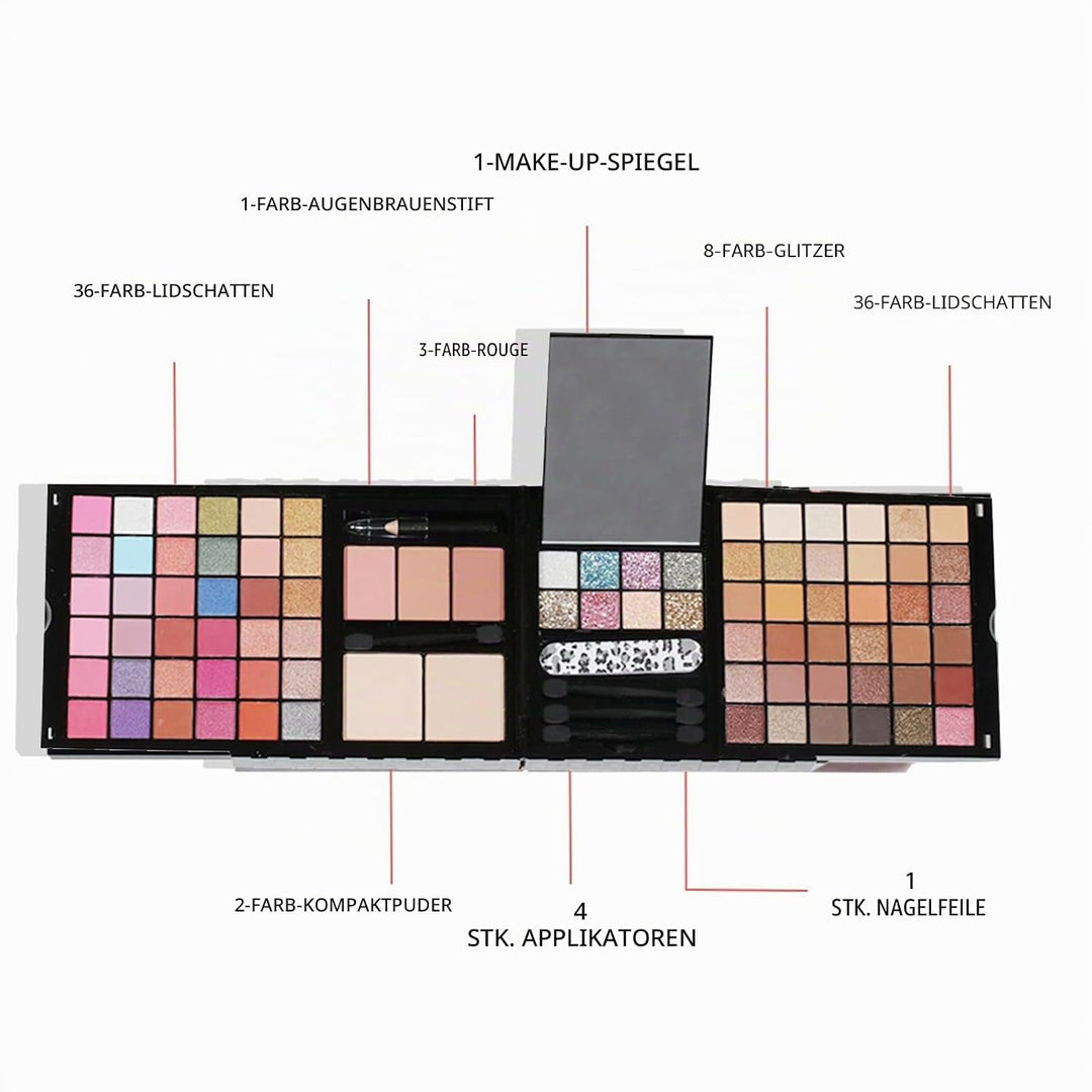 RoseFlower Profi Schminke Set Makeup Paletten Make Up Set Schminkkoffer Teen Make-up-Palette mit Spi