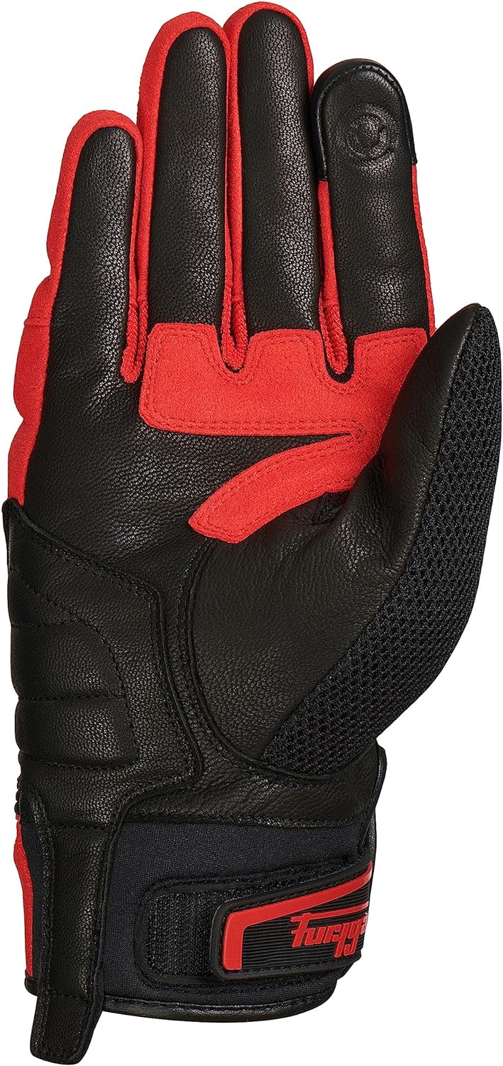 Furygan Men's Dust MOTORRADHANDSCHUHE L EU noir/rouge, L EU noir/rouge