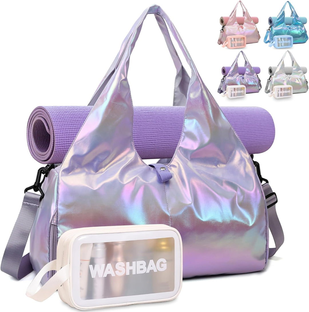 DBPBToU Sporttasche Damen mit Kulturbeutel, Weekender Reisetasche mit Schuhfach und Nassfach Wasserd