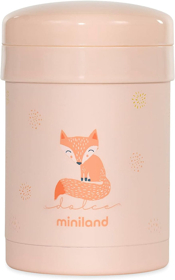 Miniland Thermetic Dolce Candy Isolierbehälter, 700 ml, doppelte Stahl-Isolierschicht mit zwei Innen