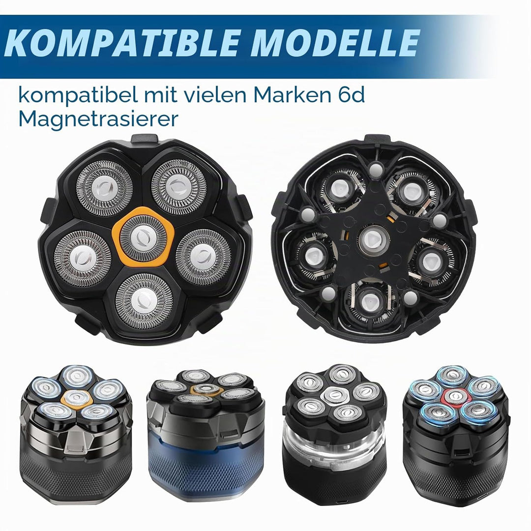 1pcs Magnetische 6 Blade Head Shaver Ersatzköpfe für DOAO JoyKoi Solimpia Singphere AEXIRI Head Shav