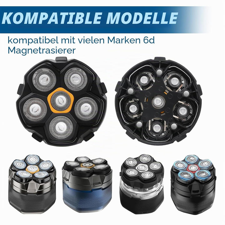 1pcs Magnetische 6 Blade Head Shaver Ersatzköpfe für DOAO JoyKoi Solimpia Singphere AEXIRI Head Shav