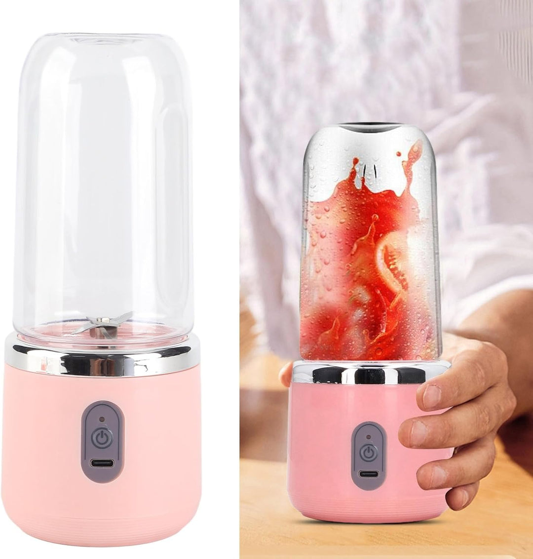 Portable Blender 400ml 6 Klingen 22000 U/min USB Ladefunktion Tragbarer Mixer für Shakes und Babynah