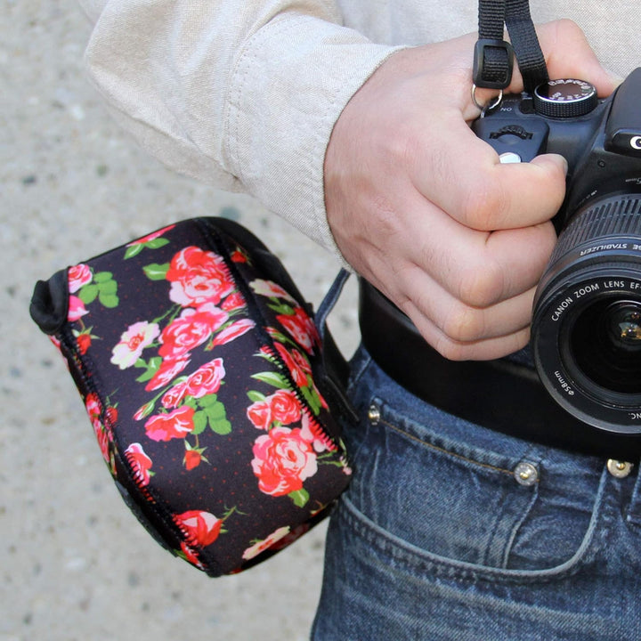 USA GEAR DSLR Kameratasche Klein für Spiegelreflexkameras, SLR-Kamerahülle mit Neoprenschutz, Gürtel
