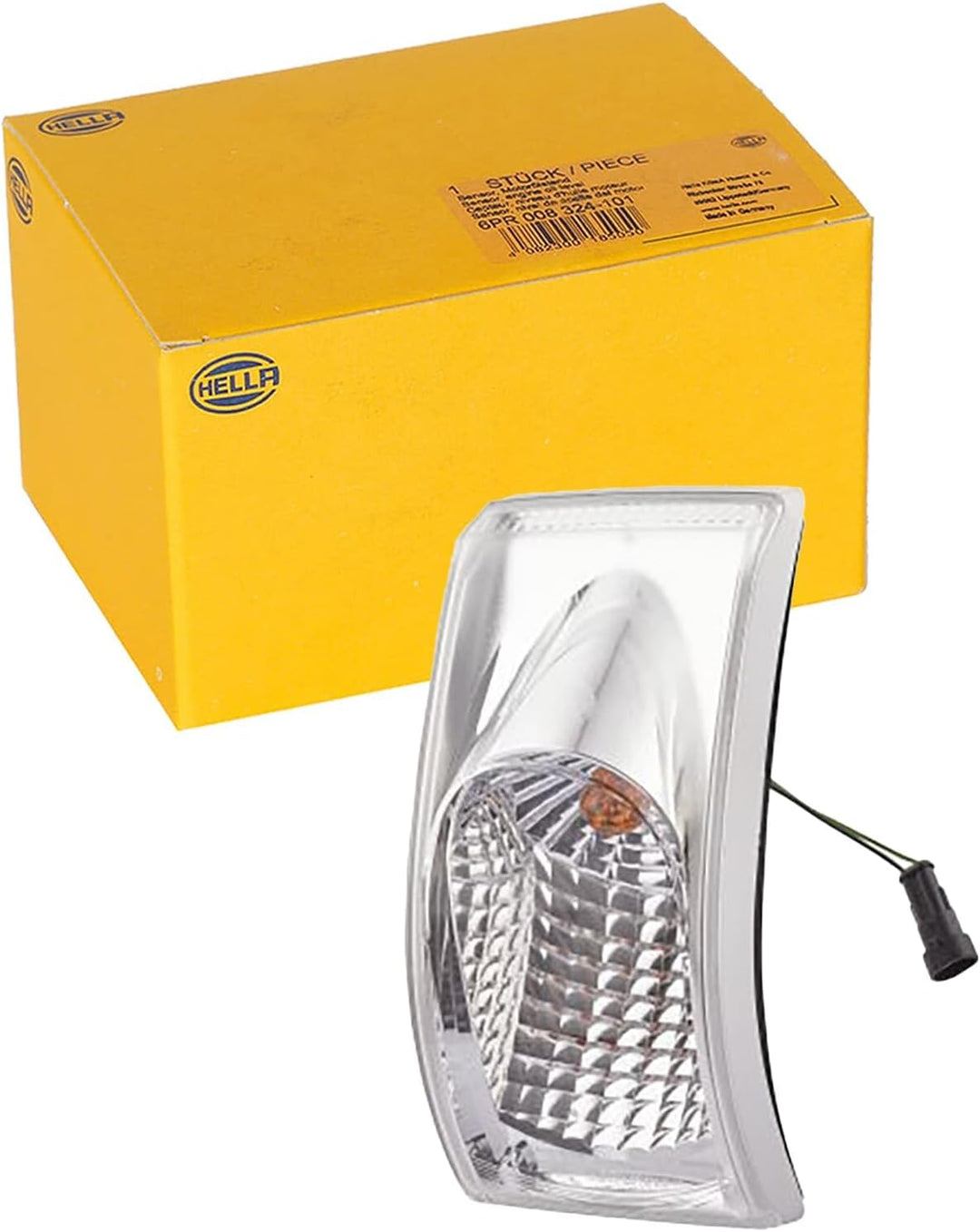 HELLA - Blinkleuchte - Halogen - 12V - Einbau/Schraubanschluss - Lichtscheibenfarbe: glasklar - Stec