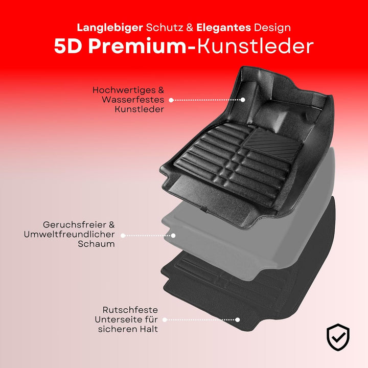 fussmattenprofi.com Auto Fussmatten Kompatibel mit BMW 3 (E90) Limousine XDRIVE Baujahr 2005-2011 I