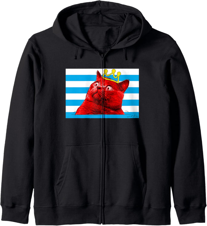 Lustige luxemburgische Flagge Kapuzenjacke