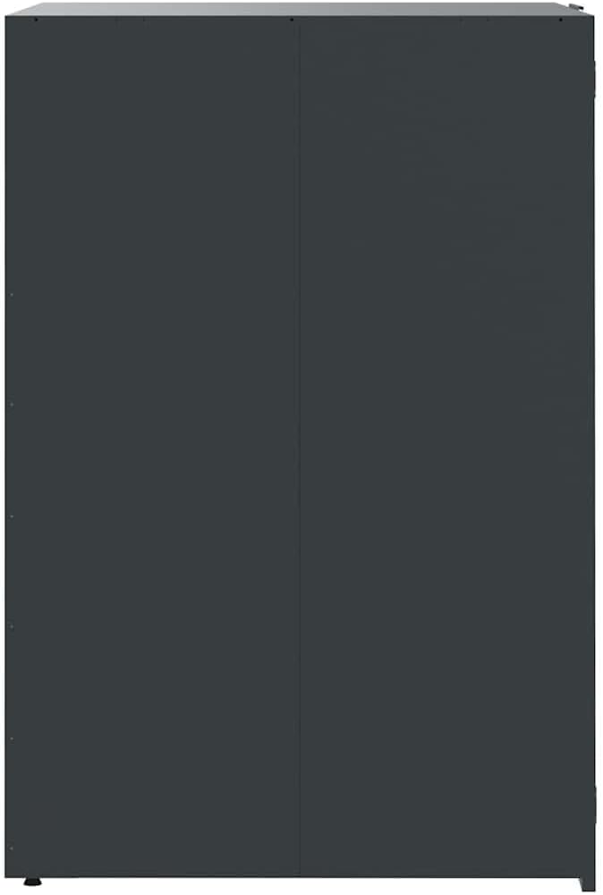 Mülltonnenbox für 1 Tonne Anthrazit 69x79x117 cm Stahl Leichtgewichtige Behälter 1 Fässer Anthrazit,