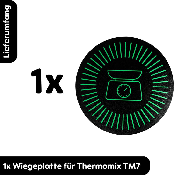Wiegeplatte für Thermomix TM7 Vorwerk – Waagenabdeckung Wiegeaufsatz Zubehör Gadget für Thermomix TM