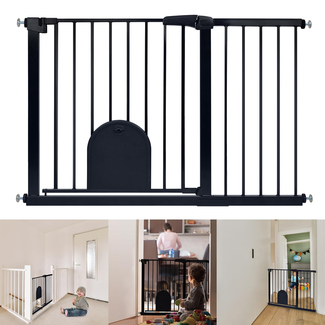 YRHome Türschutzgitter ohne Bohren Treppengitter Treppenschutzgitter für Kinder Baby Türgitter mit S