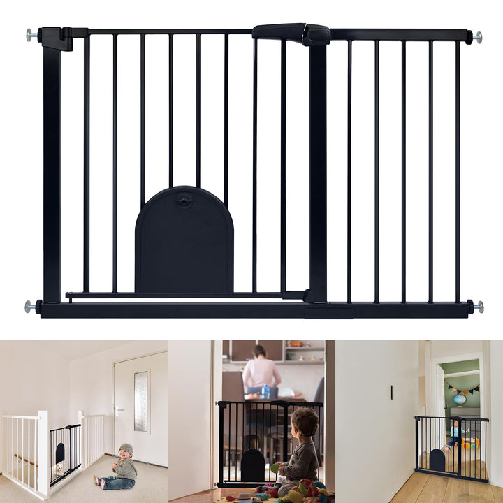 YRHome Türschutzgitter ohne Bohren Treppengitter Treppenschutzgitter für Kinder Baby Türgitter mit S