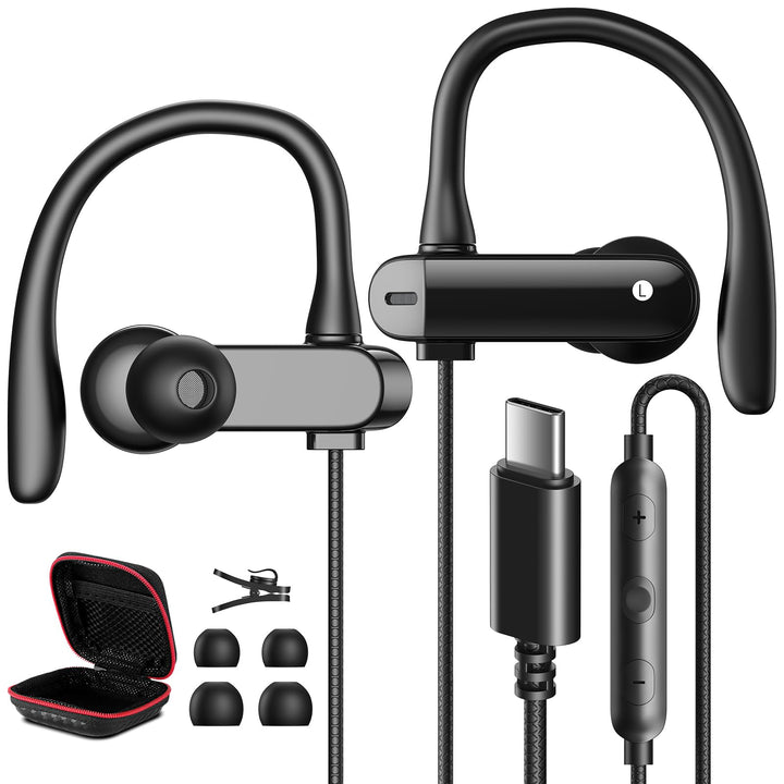 USB C Kopfhörer für Samsung A57 A37 Galaxy A55 A36 S26,In Ear Typ C Headset | USB C Anschluss Ohrhör