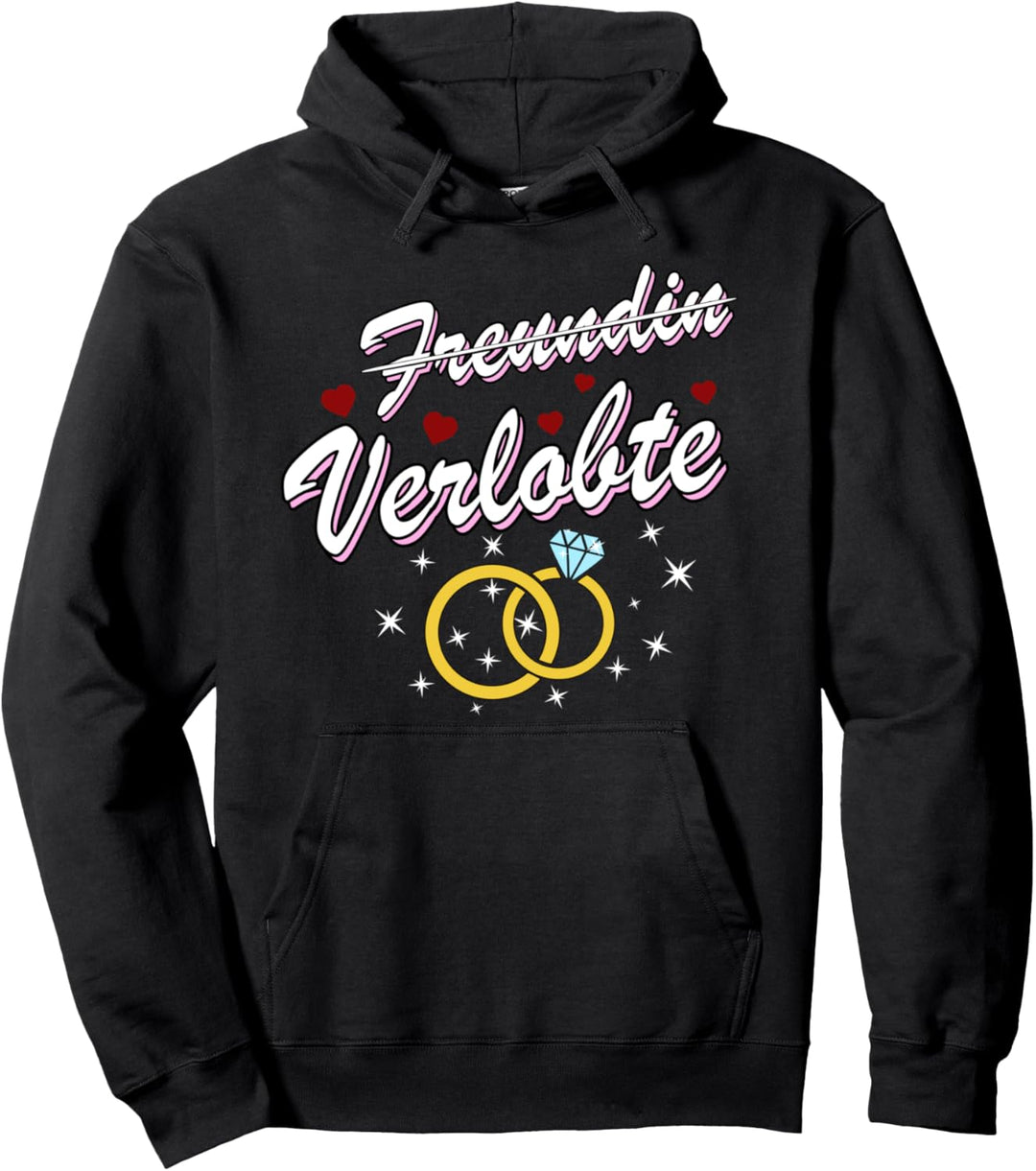 Paare Verlobung Partnerlook Freundin Geschenk Verlobte Pullover Hoodie