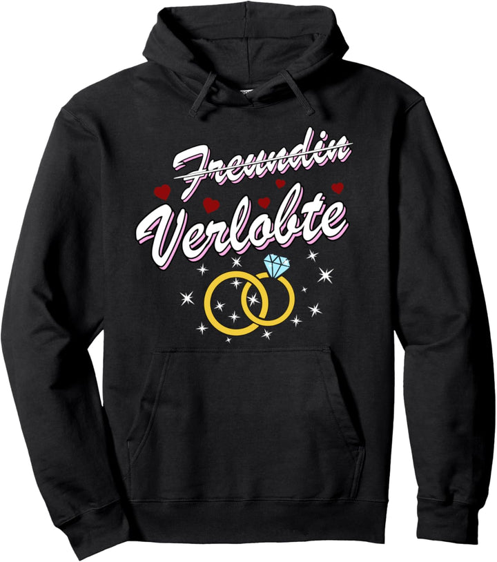 Paare Verlobung Partnerlook Freundin Geschenk Verlobte Pullover Hoodie