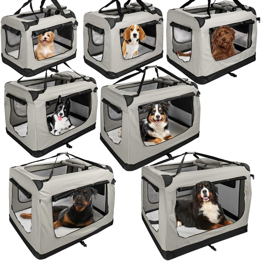 Faltbare Hundebox Transporttasche Transportbox Auto für Katze Hunde Grosse Kleine Box Bag Bed Decke