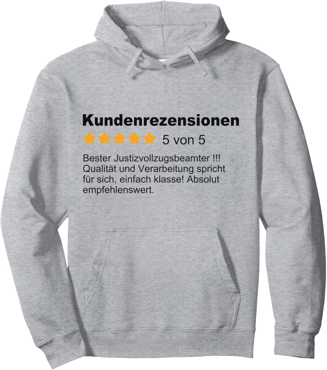 Bester Justizvollzugsbeamter Beruf Bewertung Justiz Pullover Hoodie