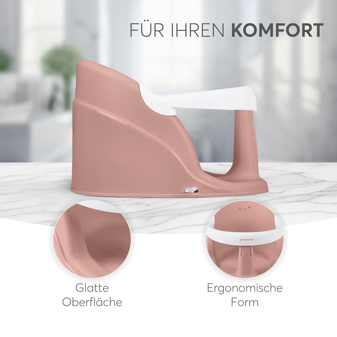 KikkaBoo Badewannensitz Baby ab 6 Monate OCEAN DEEP, rutschfest, BPA-frei, 4 Saugnäpfe, aufklappbare
