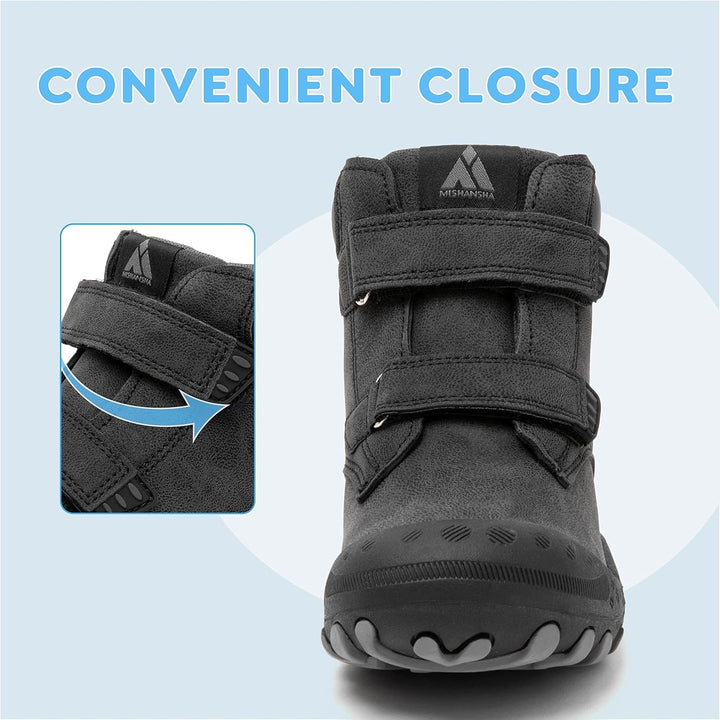 Mishansha Kinder Wanderschuhe rutschfest Leicht Trekking Wanderstiefel für Jungen Mädchen Gr.24-38 D