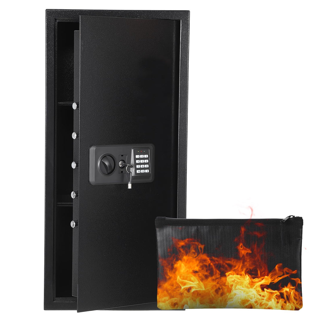 Garvee 95L Safe Tresor mit Zahlencode, Schlüssel & Feuerfester Tasche, Tresor für Zuhause / Hotel, A