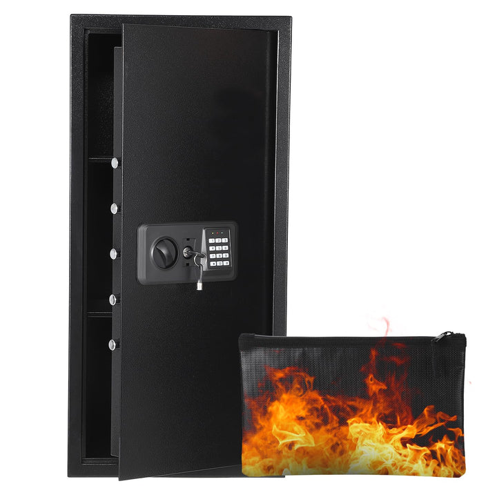 Garvee 95L Safe Tresor mit Zahlencode, Schlüssel & Feuerfester Tasche, Tresor für Zuhause / Hotel, A