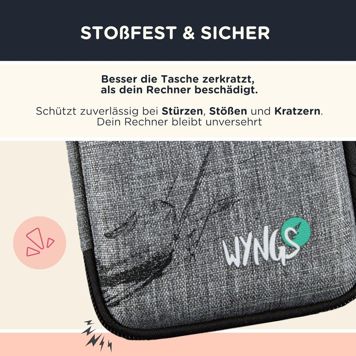 CALCUSO Sparpaket: Casio FX-991 DE X technisch-wissenschaftlicher Taschenrechner + WYNGS Schutztasch