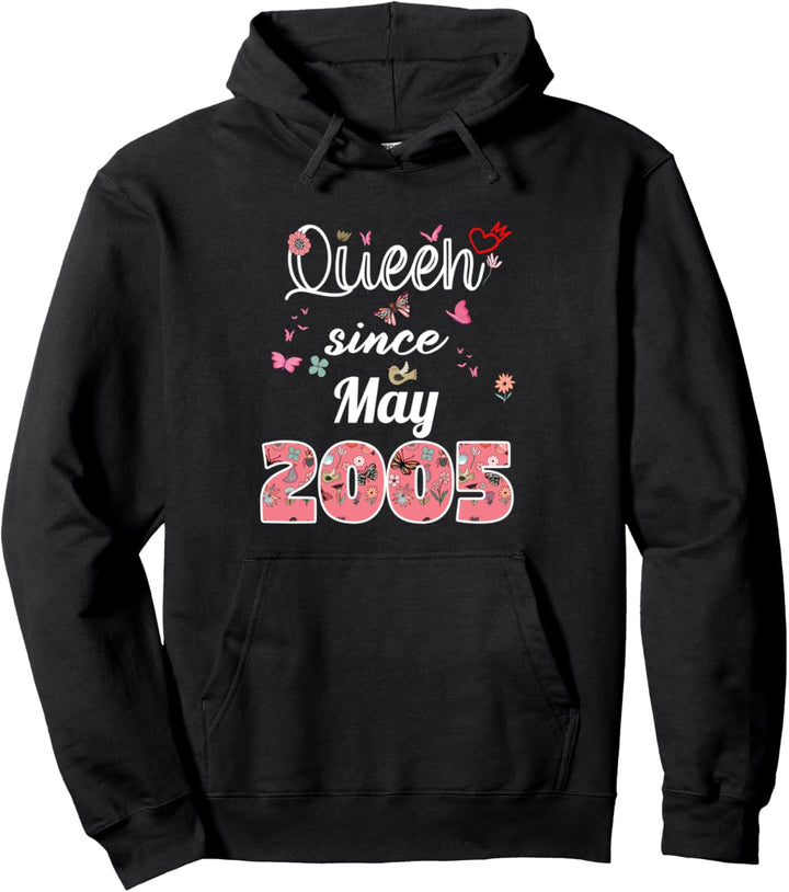 Fantastisch seit Mai 2005 Blumen 2005 Geburtstag Mai Pullover Hoodie
