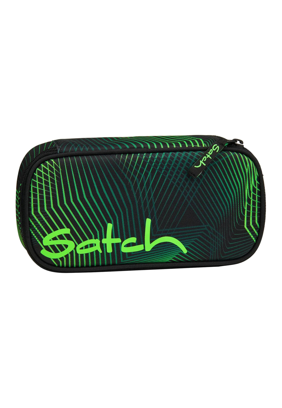 Satch Schlamperbox extra gross inkl. Trennfach Reissverschlussfach Stiftehalter Geodreieck Sichtfens