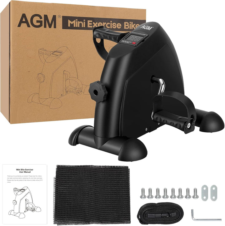 AGM Mini Fitnessbike für zuhause, Arm und Beintrainer Heimtrainer, Sportgerät Mini Bike, Hometrainer