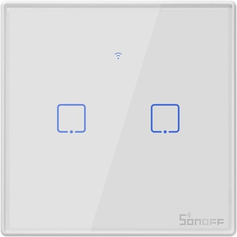 Sonoff Touch-Schalter T2 2C WiFi Marke, weiss, Modern