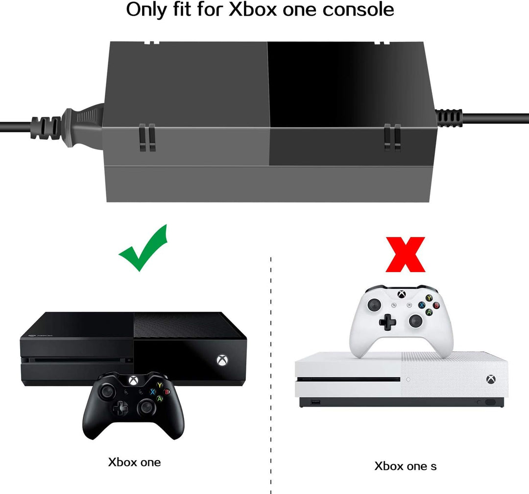 ARyee Xbox One Netzteil, Xbox One Power Brick, AC Adapter Netzteil Ladekabel Ersatz für Xbox One Kon