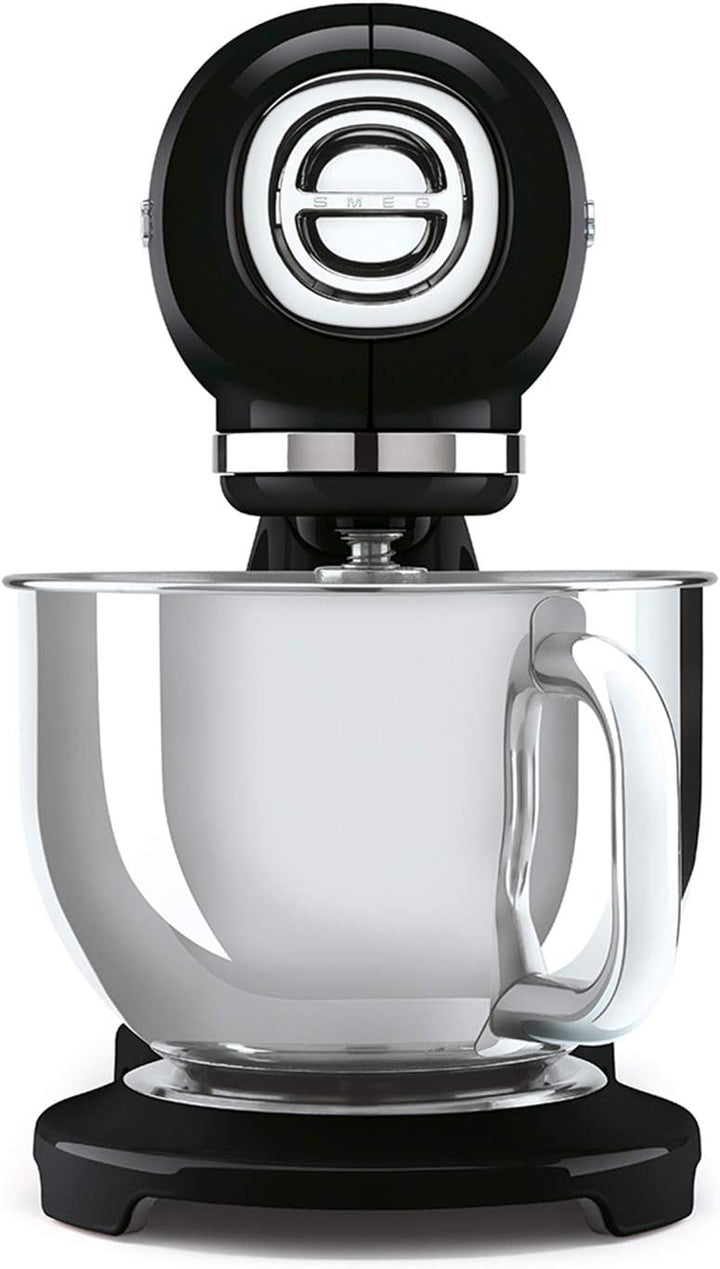 SMEG Standmixer Schwarz Kneten Mixen 1 m 4,8 l Leiter Stand mixer Black, Schwarz