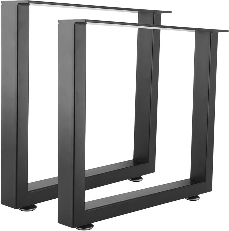 Homtone Metall Tischbeine 40cm Hoch, 2 Stück Industrial Metallfüsse Tischgestell Tischkufen, Kohlens