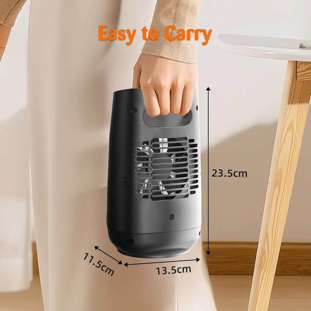 GARDTECH Fan Heizgerät, 1500W Schnellheizraumheizung mit Schwenkfunktion, energiesparender Heizkörpe