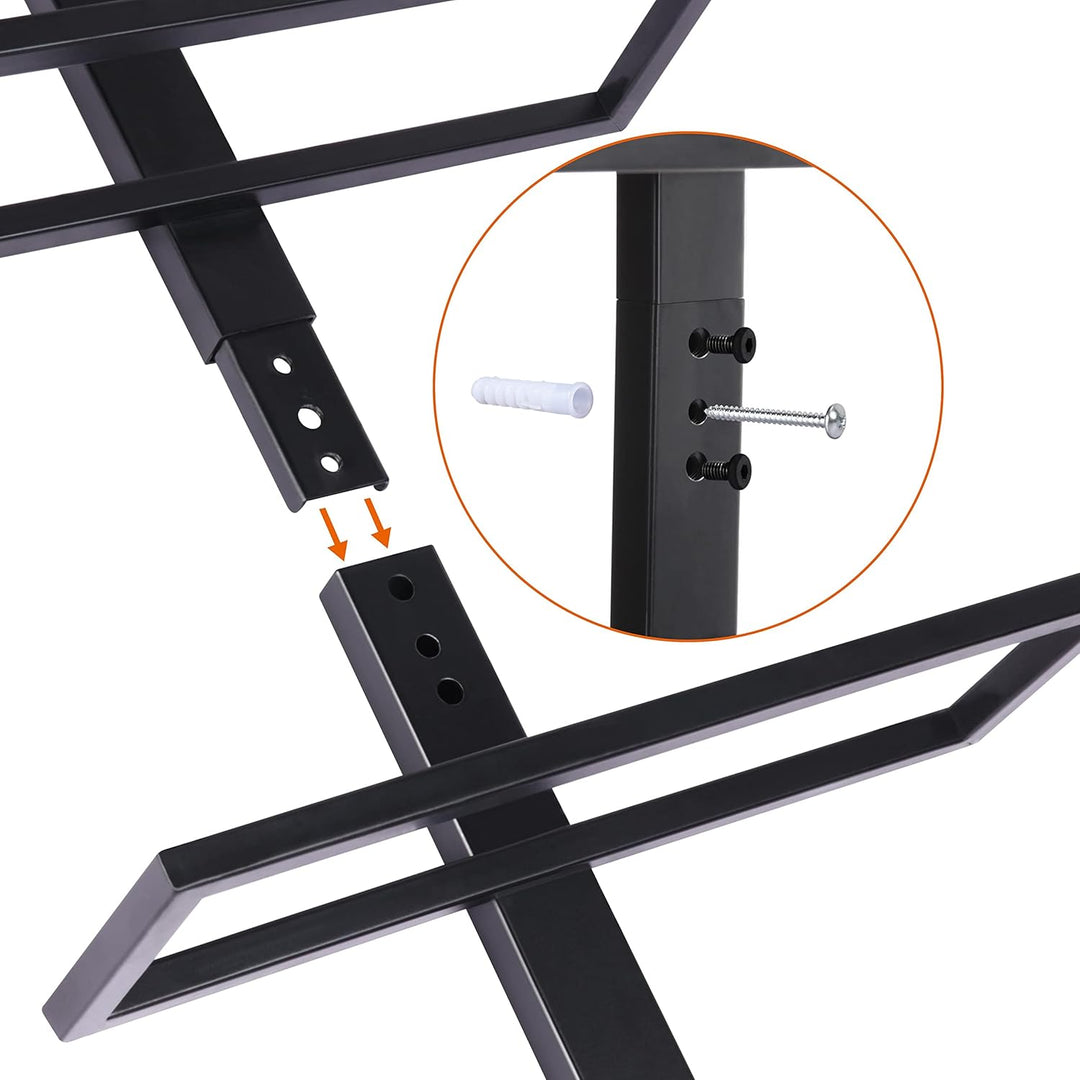 Yaheetech Weinregal Flaschenhalter Flaschenregal Aufbewahrungsregal für die Wand aus Metall 10 Flasc