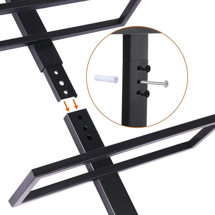 Yaheetech Weinregal Flaschenhalter Flaschenregal Aufbewahrungsregal für die Wand aus Metall 10 Flasc