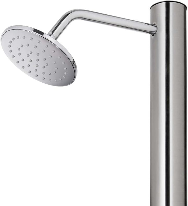 vidaXL Gartendusche Chrom-Zinkknopf Pooldusche Campingdusche Aussendusche Camping Pool Aussen Dusche