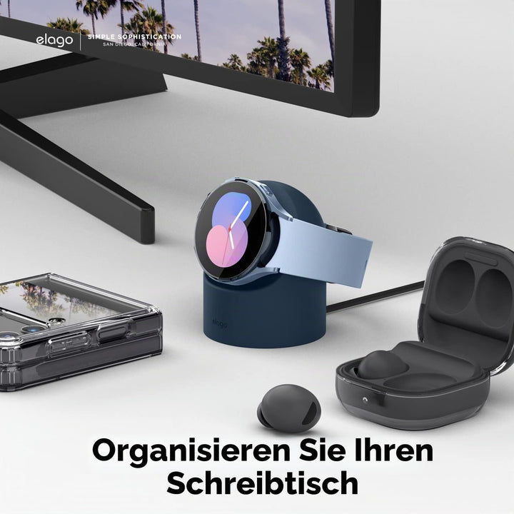 elago Ladestation für Samsung Galaxy Watch 8/8 Classic/7/Ultra/6/6 Classic/5/5 Pro [40/43/44/45/47mm