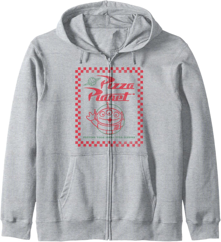 Disney Pixar Toy Story Alien Pizza Planet Box Art Kapuzenjacke
