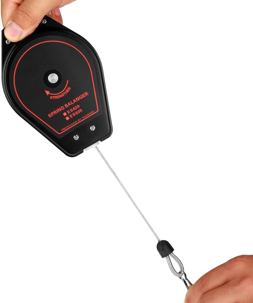 Spring Balancer 0,6-2,0 kg Tragbarer, einziehbarer Halter Montagewerkzeug Montagelinie Leuchten Schw