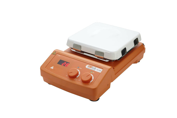 neoLab D-8350 Sunlab Magnetrührer, LCD, mit Glaskeramik Heizplatte, Aluminium