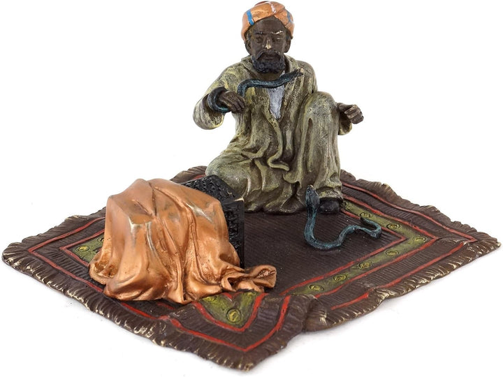 Kunst & Ambiente - Wiener Bronze - Schlangenbeschwörer - Araberbronze - Orientalische Teppichbronze