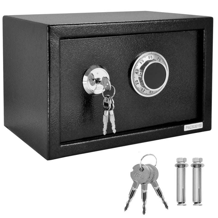 Tresor Möbeltresor Safe Mechanisches Kombinationsschloss + Doppelbartschloss Schranksafe Geldschrank