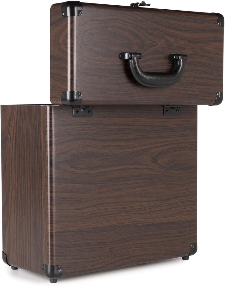 Audizio RC32 - Robuster Koffer für Schallplatten Aufbewahrung - Design Vinyl Holder - Plattenkoffer