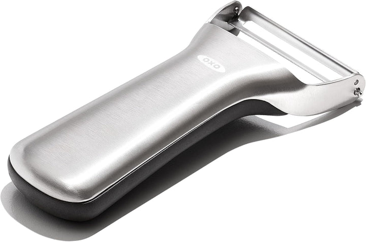 OXO Steel Y-Schäler aus Edelstahl Silber Y-Schäler, Silber Y-Schäler